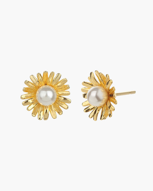 Flora Pearl Stud Earrings