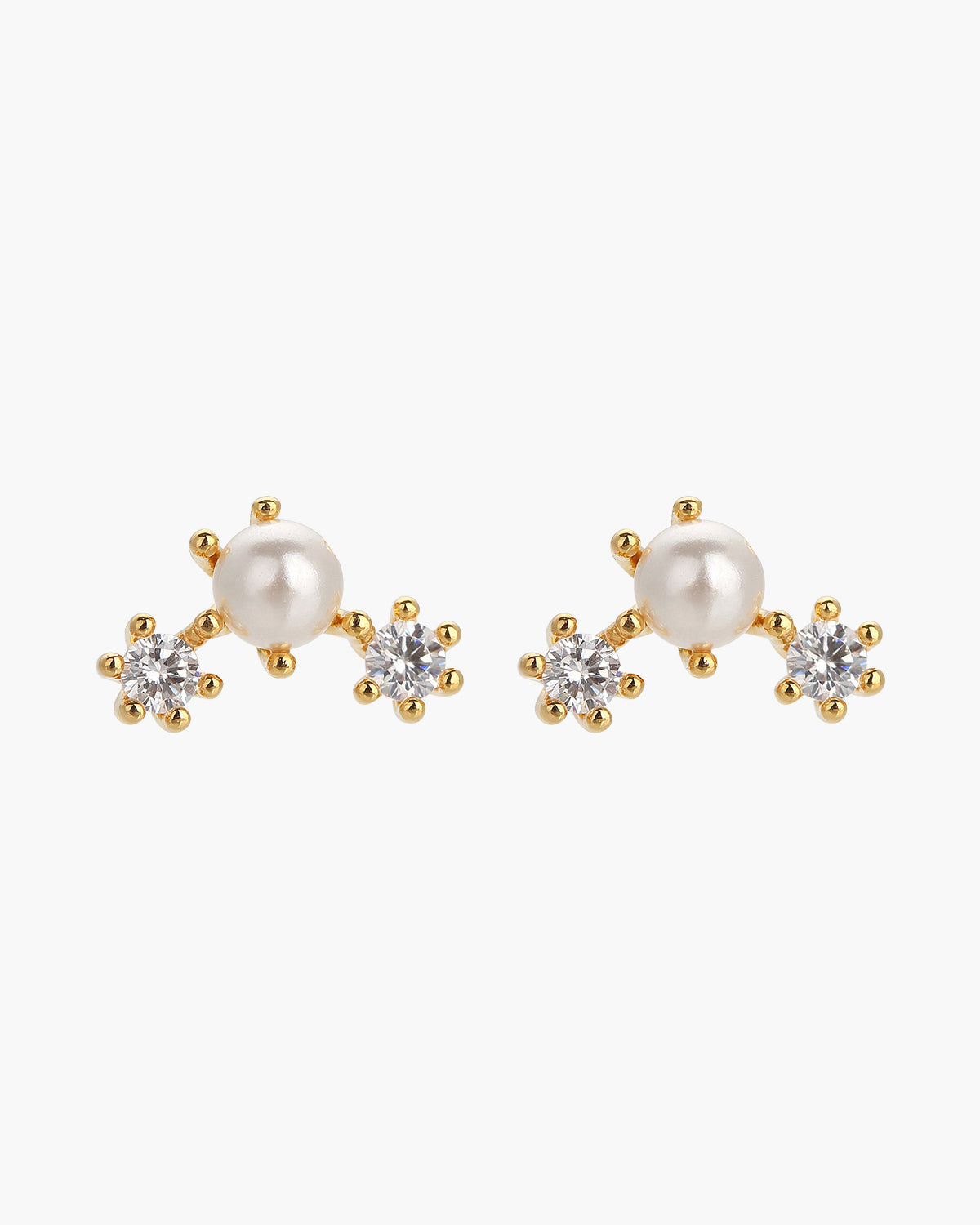 Dawn Pearl Stud Earrings