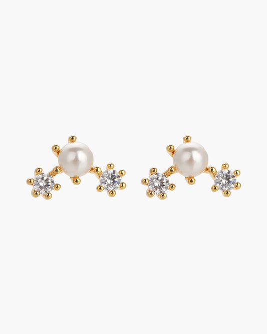 Dawn Pearl Stud Earrings